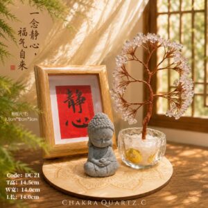 🌿静心白水晶生命树疗愈摆件 serenity crystal tree healing décor